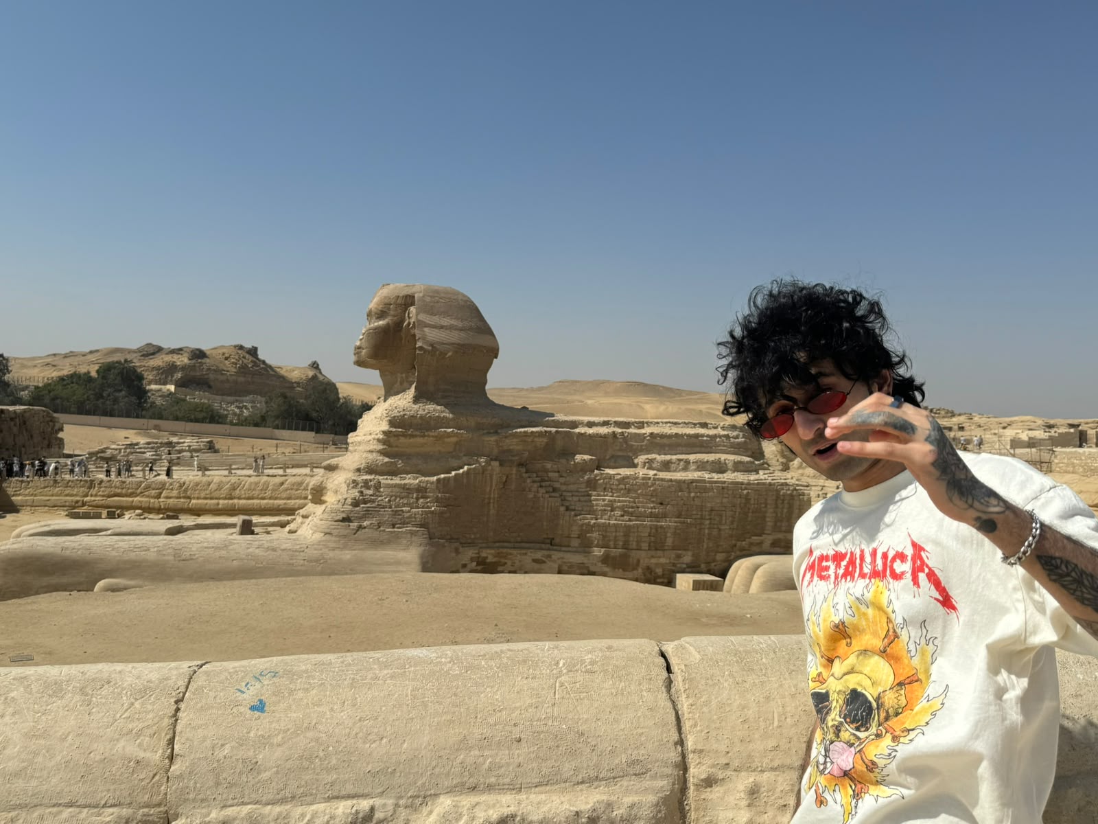 Hamya visiting the Great Sphinx of Giza