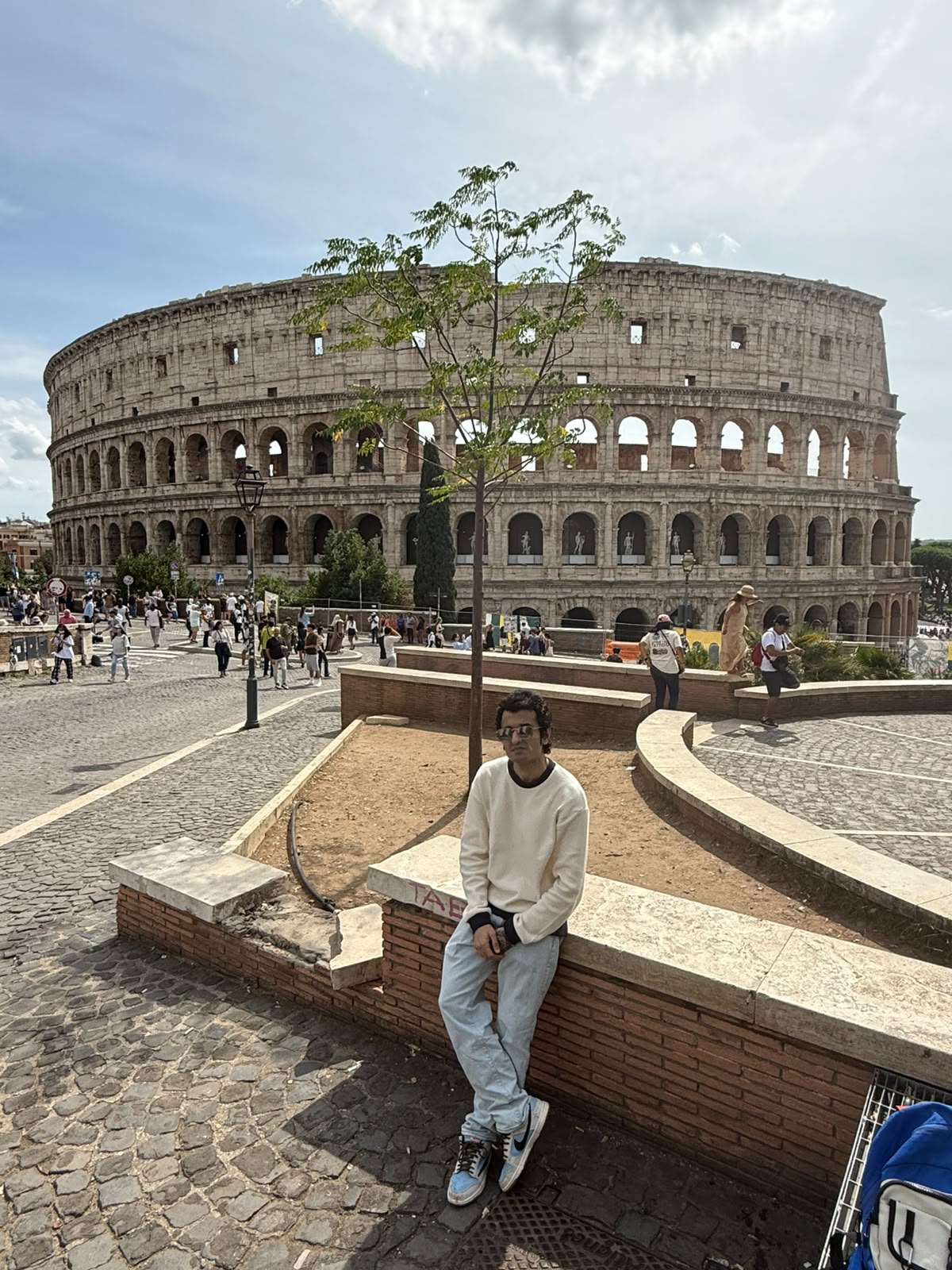 Hamya visiting the Colosseum in Rome